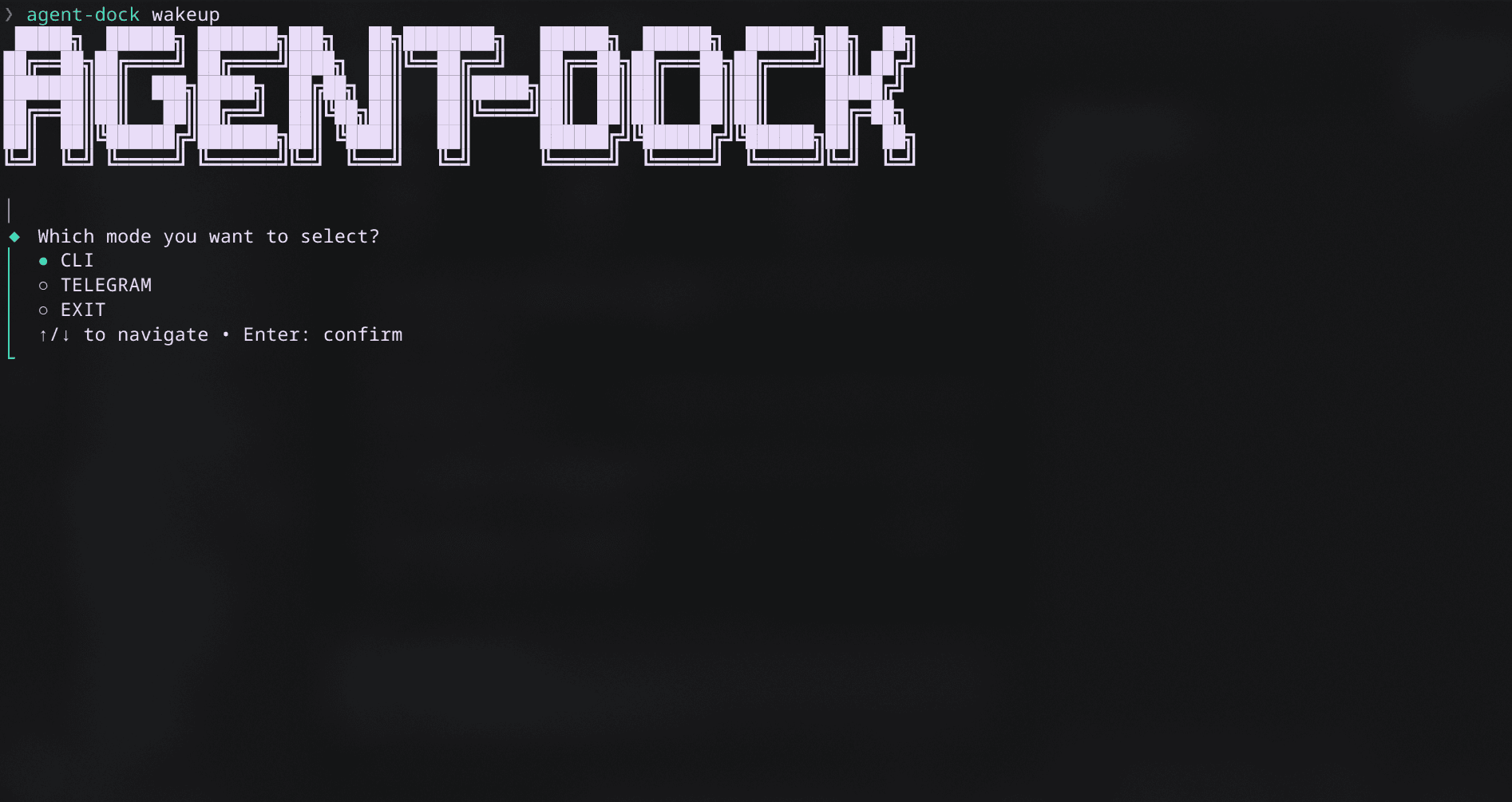 AgentDock interface
