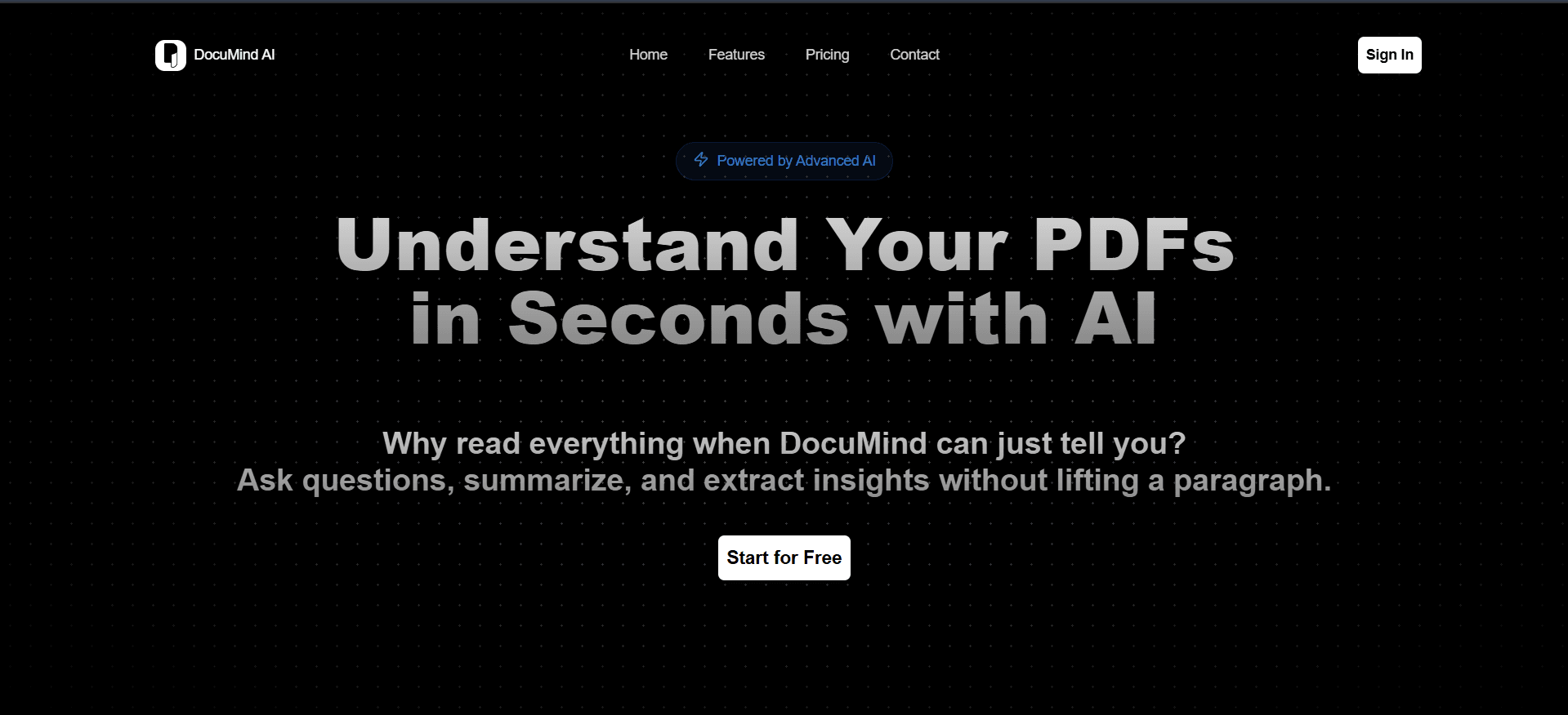 DocuMind interface
